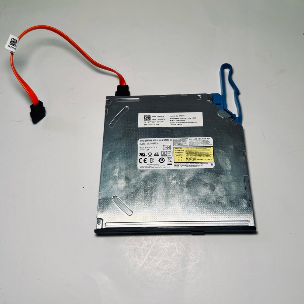 Internal Laptop Optical Drive - Silver with Orange SATA Cable